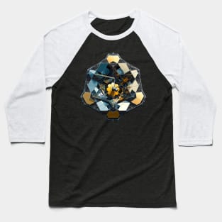 Geometric Space Telescope Array | James Webb Inspired Tee | Cosmic Observatory Design Baseball T-Shirt